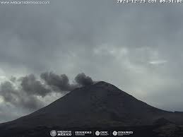 Reporte monitoreo volcán Popocatépetl