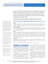 Antikoagulantien werden in der medizin dazu verwendet, die intravasale bildung von thromben zu. Pdf Phase Iii Study Of Capecitabine Plus Oxaliplatin Compared With Continuous Infusion Fluorouracil Plus Oxaliplatin As First Line Therapy In Metastatic Colorectal Cancer Final Report Of The Spanish Cooperative Group For The Treatment Of