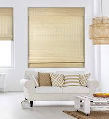 Roman bamboo shades are an attractive and inexpensive way to illuminate a room, as well as to control the amount of light that enters. Amazon Com Calyx Interiors Cordless Seaside Natural Bamboo Roman Shades Blinds Size 30 W X 74 H Home Kitchen