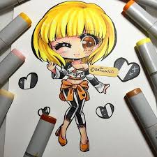 Chibi Of My Oc Aileen Aka Honey From My Story Cherry Rabbit You Can Draw Her For The Contest Too If You D Like Oc Chibi Anime Cute Drawings Anime Chibi