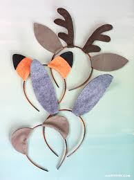 Great for birthday party favors, bachelorette parties, baby showers, halloween costumes, photo booth props, and dress up! Diy Felt Animal Ears Lia Griffith