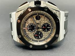 26400au.oo.a002ca.01 at the best online prices at ebay! Audemars Piguet Royal Oak Offshore Ceramic Bezel Silver Dial 26400so Oo A002ca 01 Luxury Brand Watches For Sale Monaco Zurich Dubai Hong Kong