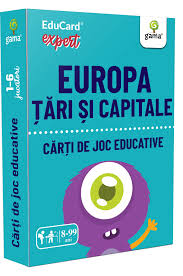 Fiecare jucator trebuie sa numeasca, pe rand, capitala cate unui stat, in ordinea din teanc a cartilor de joc. Europa Tari Si Capitale Educard Expert Carti De Joc Educative Editura Gama