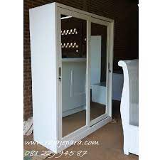 Kami memiliki banyak sekali model dan desain lemari pakaian dengan material dari kayu jati dan juga kayu mahoni. Lemari Pakaian 2 Pintu Sliding Minimalis Rajajepara Com
