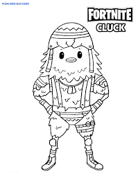 Character fortnite coloring pages printable. Cluck Fortnite Coloring Pages Printable Coloring Pages