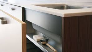 Like The Striped Plywood With White Facia Kitchen Base Cabinets Base Cabinets Kitchen Design