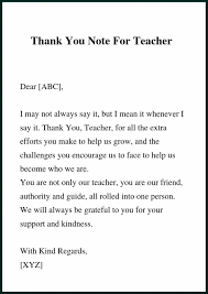 Appreciation is a sign of support and motivation for someone who has put in efforts to make something possible for be it thanking a colleague, client or friend; Thanks Note For Teacher Letter To Teacher Message For Teacher Teacher Appreciation Letter