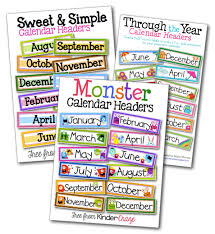 A Kindergarten Teaching Blog A Sweet And Simple Classroom Calendar Classroom Calendar Preschool Calendar Classroom Charts