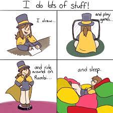 And You Go On Adventures A Hat In Time Hat In Time Hat Kid A Hat In Time