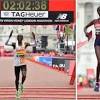 The kenyan, 34, covered the 26.2 miles (42.2km) in one hour 59 minutes 40 seconds. 1