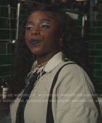 WornOnTV: Shan's gray Champion embroidered sweatshirt