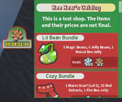Bee swarm simulator is an online multiplayer game made in roblox by onett. Bee Bear S Catalog Bee Swarm Simulator Test Realm Wiki Fandom