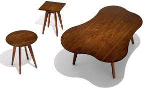 Glass coffee table/living room table (47 inch l x 27 inch w x 17 inch h). Risom Amoeba Coffee Table Hivemodern Com