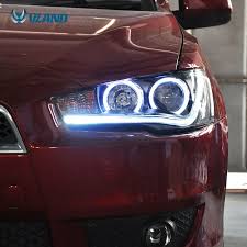 For Lancer Ex Led Angel Eye Car Xenon Headlights Vland Lancerfortisheadlamp Lancerfortisheadlight Lancerfor Led Headlights Xenon Headlights Car Accessories