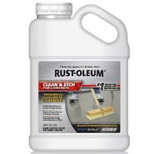 Rust Oleum 1 Gal Concrete Etch And Cleaner 301242 Rustoleum Concrete Home Depot