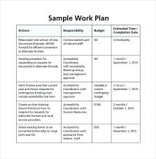 Work Plan Template Excel Paper Printable Templates Impression ...