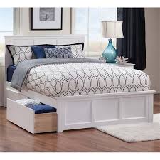 Platform beds with storage allow for a lot of saving of valuable space. Atlantic Furniture Madison Urban Full Storage Platform Bed In White Walmart Canada