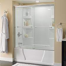 Sliding, or bypass, consist of two sliding panels that move by rolling on tracks. Sliding Bathtub Door Installation