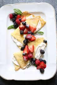 Fresh Berry Crepes With Whipped Ricotta Cheese Recipe Studio Delicious Recipe Sweet Crepes Berry Crepes Recipes