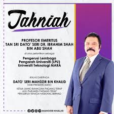 Dato' seri diraja mahdzir bin khalid adalah anak sulong dari empat orang adik beradik. Mahdzir Khalid Tahniah Profesor Emeritus Tan Sri Dato Facebook