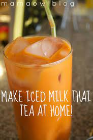 Make Iced Milk Thai Tea At Home Thai Tea Sweet Drinks Ice Milk