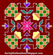 Latest pulli kolam step by step videos Kurinjikathambamkolam 2377c Jpg 389 400 Kolam Designs Rangoli Kolam Designs Rangoli Designs