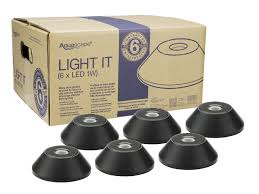 Aquascape's led pond light series is a great choice for deeper ponds, water features , or for pond owners who want the maximum amount of monthly savings. Aquascape Garden And Pond 1 Watt Led Waterfall And Up Light 6 Pack