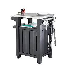 Keter Unity Outdoor Kitchen Portable Barbecue Station Lakeland In 2020 Outdoor Kitchen Portable Barbecue Kitchen Decor Sets