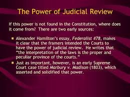 Who really has the power to determine constitutionality? The Judicial Branch The Supreme Court S Only Armor Is The Cloak Of Public Trust Its Sole Ammunition The Collective Hopes Of Our Society Irving R Ppt Download