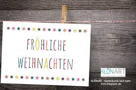 Sämtliche elemente lassen sich ändern. Frohliche Weihnachten Postkarte Bunt Sterne Klonart