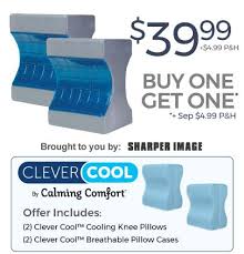 Clever Cool By Calming Comfort Offer Knee Pillow Gel Memory Foam Calm