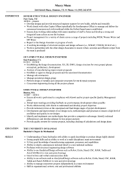 structural design engineer resume