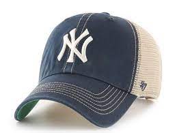 Men S New York Yankees Trawler Adjustable Trucker Hat By 47 Brand Bones De Beisebol Bone Masculino Bone New York