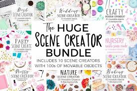 These free svg illustrations and lottie animations are available for free for personal and. The Huge Scene Creator Bundle 213823 Mock Ups Design Bundles In 2020 Free Packaging Mockup Scene Creator Design Mockup Free