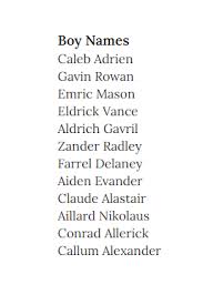 Boy Names In 2020 Name Inspiration Book Names Boy Names