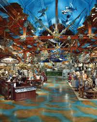 This Interior Is Very Ocean Like And Feels Like You Re Under The Sea And Looks Great All The Retail Store Interior Design Bass Pro Shop Bass Pro Shop Decor