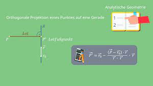 Orthogonale projektion die orthogonale projektion v 3v 7!p u(v) 2u auf einen unterraum u eines vektorraums v ist durch die orthogonalit atsbedingung hu;v p u(v)i= 0; Orthogonale Projektion Herleitung Beispiel Mit Video