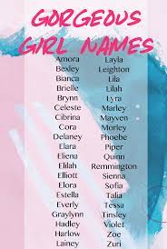 The names have substantially slipped in popularity since then, and are currently of modest use. Gorgeous Girl Names In 2021 Gorgeous Girl Names Cute Baby Girl Names Baby Girl Names Unique