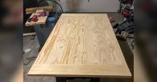 Including four slatted back chairs with slightly curved angles throughout, in a bright colored finish. Farmhouse Kitchen Table Project By Charles At Menards