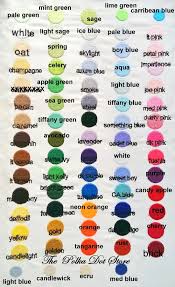 Thread Color Chart The Polka Dot Store