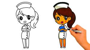 Ver más ideas sobre enfermero dibujo, dibujos de doctoras, enfermeras animadas. How To Draw A Nurse Easy Kawaii Como Dibujar Una Enfermera Facil Youtube