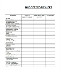 A church budget worksheet, in the broadest sense, is the document used by churches — in any kind — to track their revenues and expenditures for a specific period of time.the primary ticket to ministry is transparency; 17 Printable Budget Worksheet Templates Word Pdf Excel Free Premium Templates