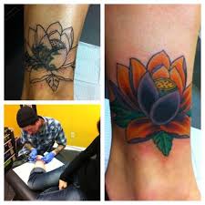 Heart lock ankle tattoo cover up. 32 Ideas For Flowers Tattoo Cover Up Ankle