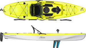 Pedal kayaks' elevated seats often add even a bit more deck space compared to traditional paddle kayaks. Hobie Mirage Passport 12 Sit On Top Pedal Kayak Rei Co Op