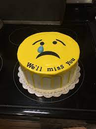 Online farewell gifts ideas india. Emoji Cake For A Farewell Party Farewell Cake Pink Birthday Cakes Retirement Cakes