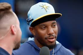 Tampa Bay Rays Infielder Chandler Simpson Redaktionellt stockfoto