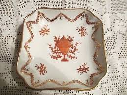 Black seamless floral pattern with rose buds on white. Isco Vintage Hand Painted Floral Pattern Dish W Ornamental Urn Japanese Ebay