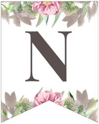 Blue & pink floral banner letters free printable. Free Printable Floral Alphabet Banner Letters Paper Trail Design Free Printable Banner Letters Banner Letters Floral Banners
