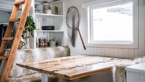 Interior Designer Genevieve Gorder Transforms Seattle Houseboat For Netflix Series Stay Here Gray House Boat Boat House Interior Interior