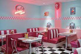 Anos 50 Diner Decor Retro Cafe Vintage Diner